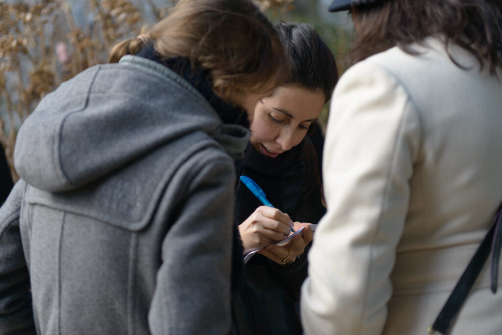participation du public en visite guidée